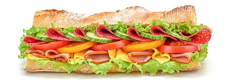 Sub sandwich made to order